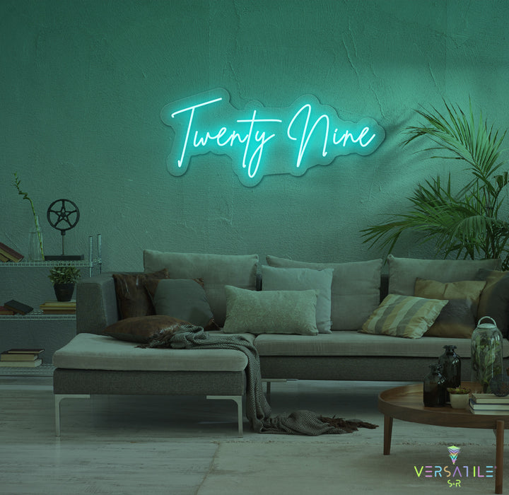 Twenty Nine Birthday Neon Sign