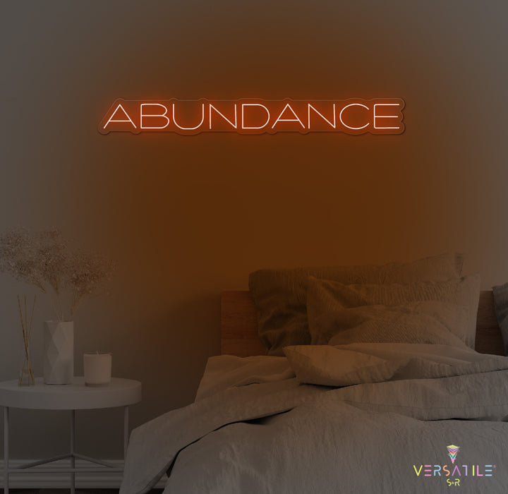 Abundance Neon Sign