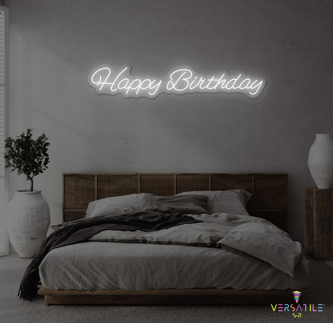 Happy Birthday Neon Sign