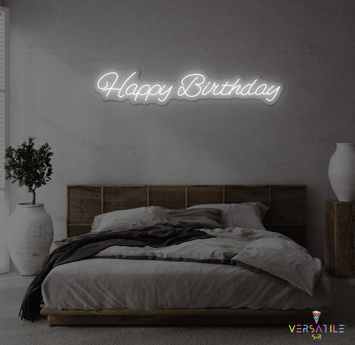 Happy Birthday Neon Sign