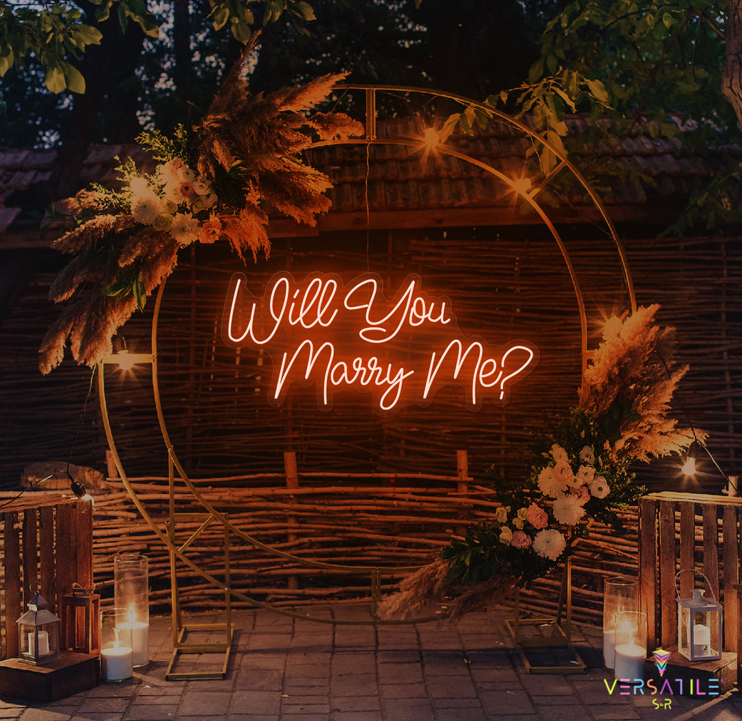 Will You Marry Me? Neon Sign
