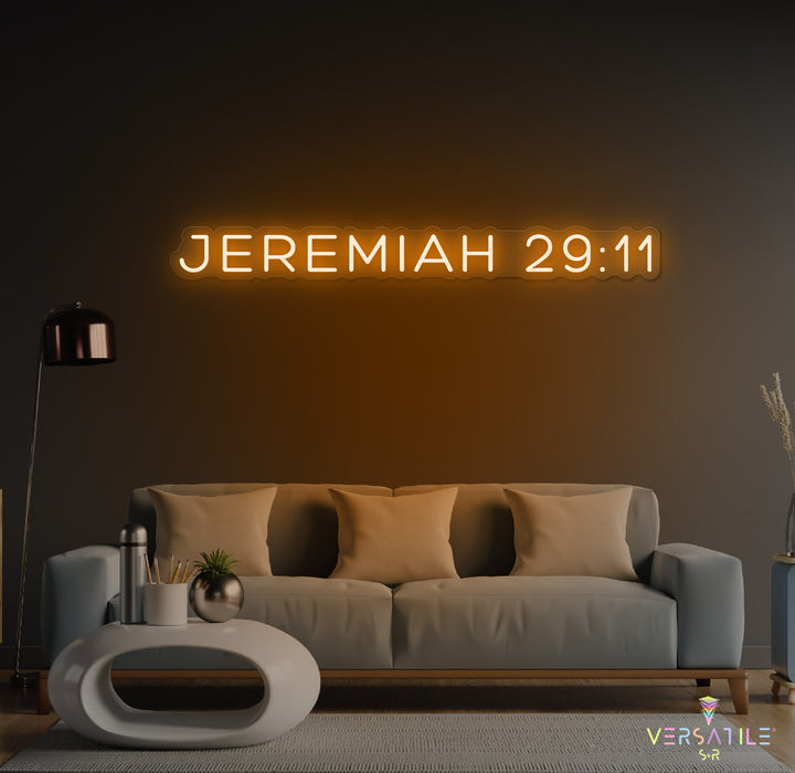 JEREMIAH 29:11 Neon Sign