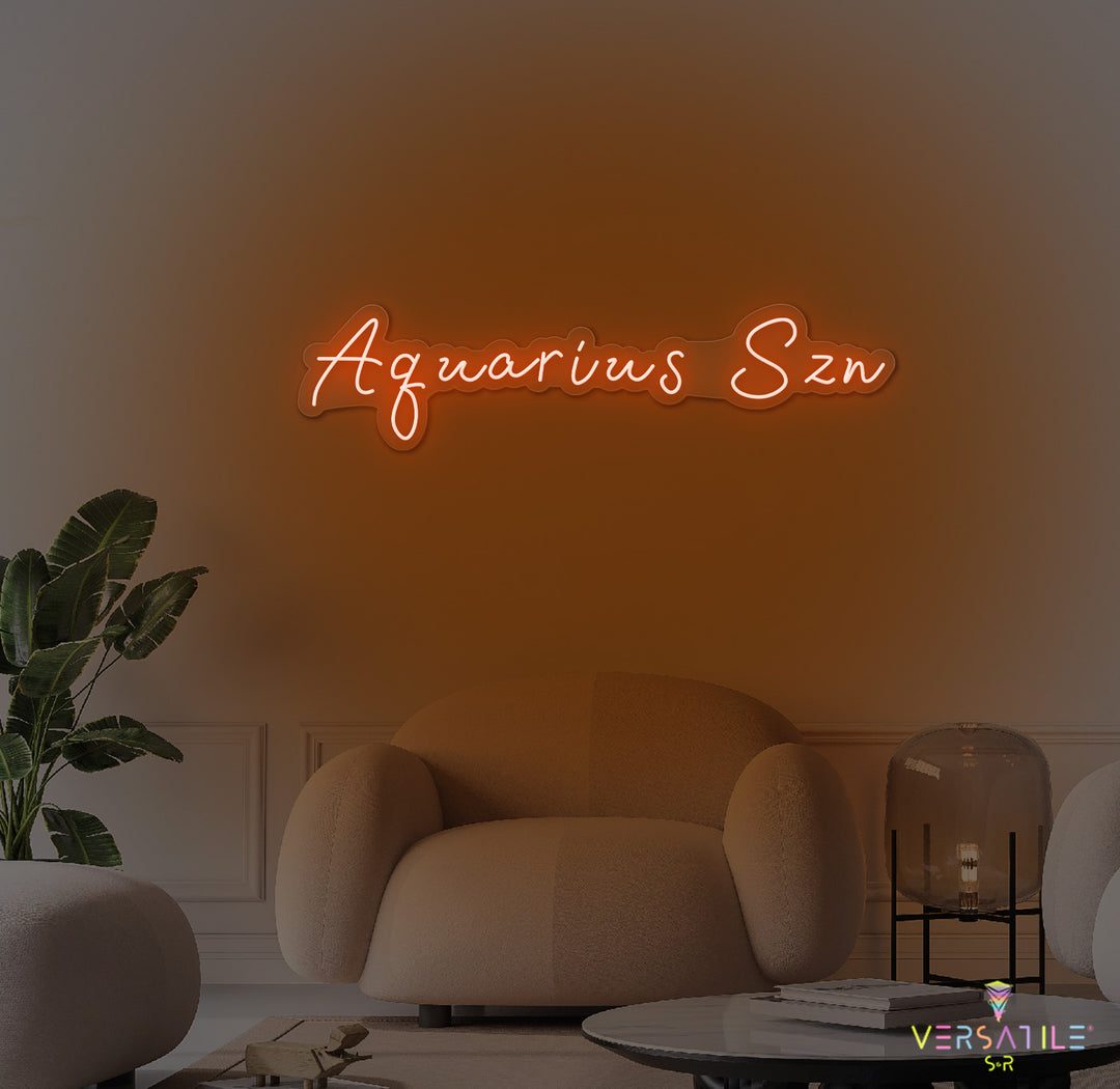 Aquarius SZN Neon Sign