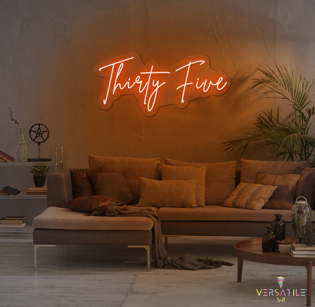 Thirty Five Birthday Neon Sign