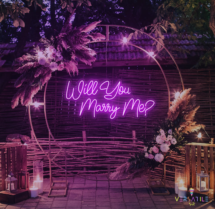 Will You Marry Me? Neon Sign