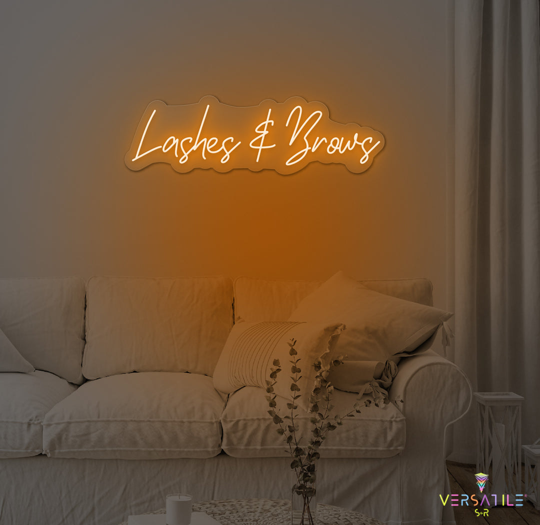 Lashes & Brows Neon Sign