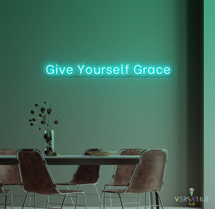 Give Yourself Grace Neon Sign