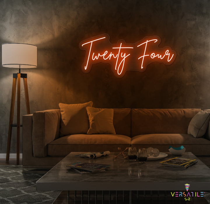 Twenty Four Birthday Neon Sign