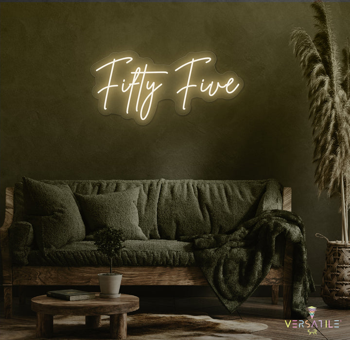 Fifty Five Birthday Neon Sign