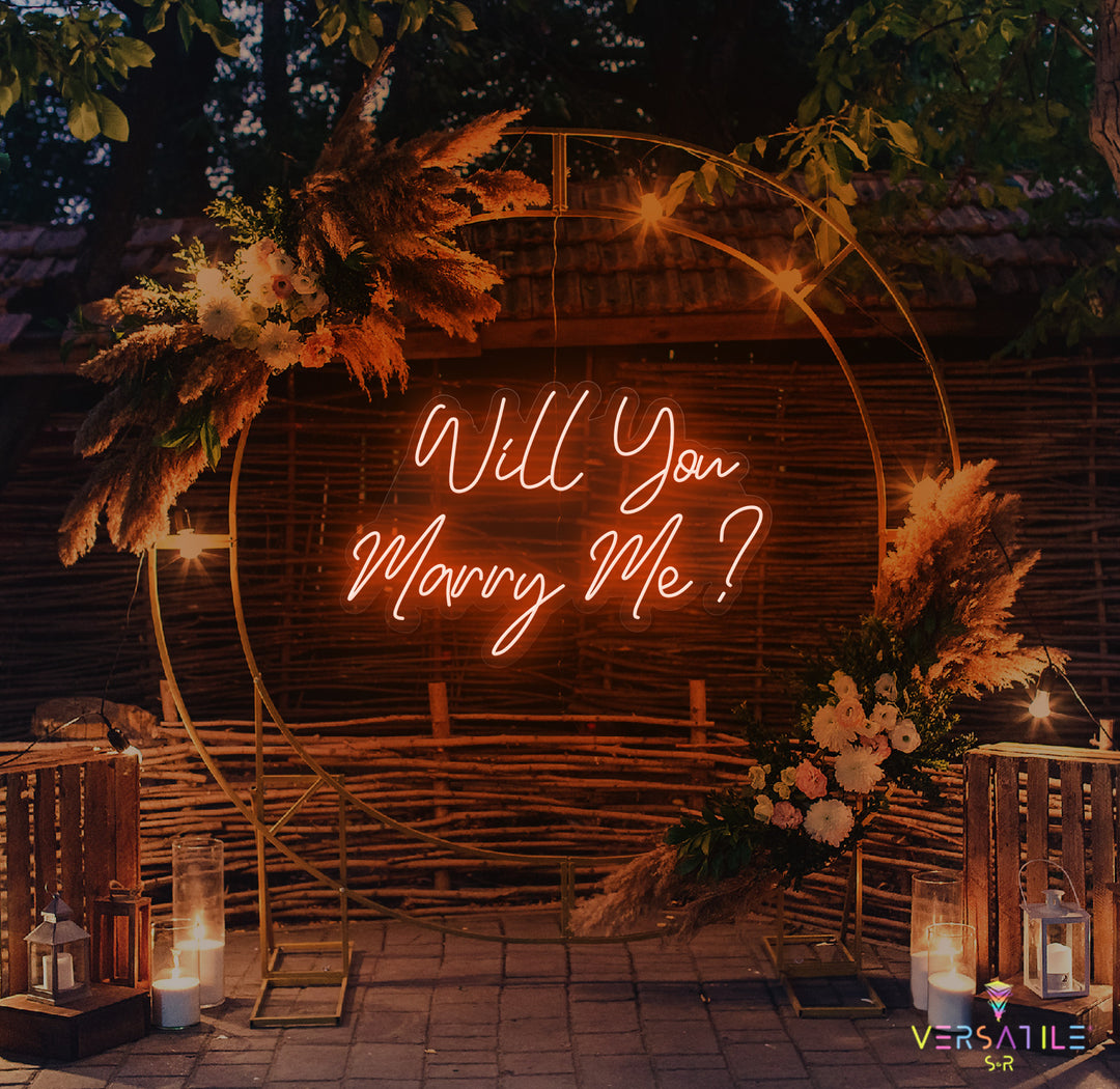 Will You Marry Me? Neon Sign