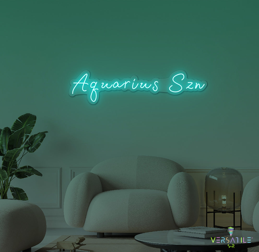Aquarius SZN Neon Sign