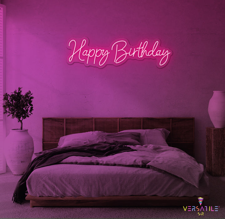 Happy Birthday Neon Sign