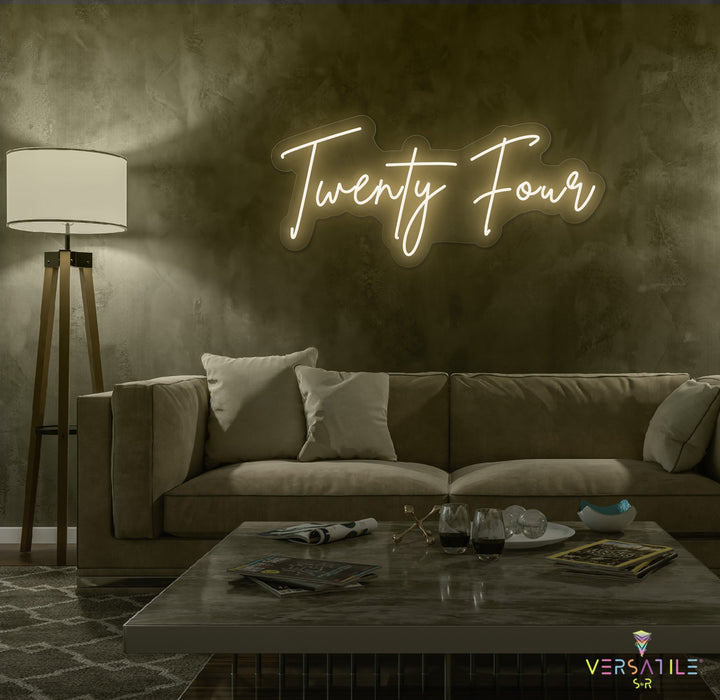 Twenty Four Birthday Neon Sign
