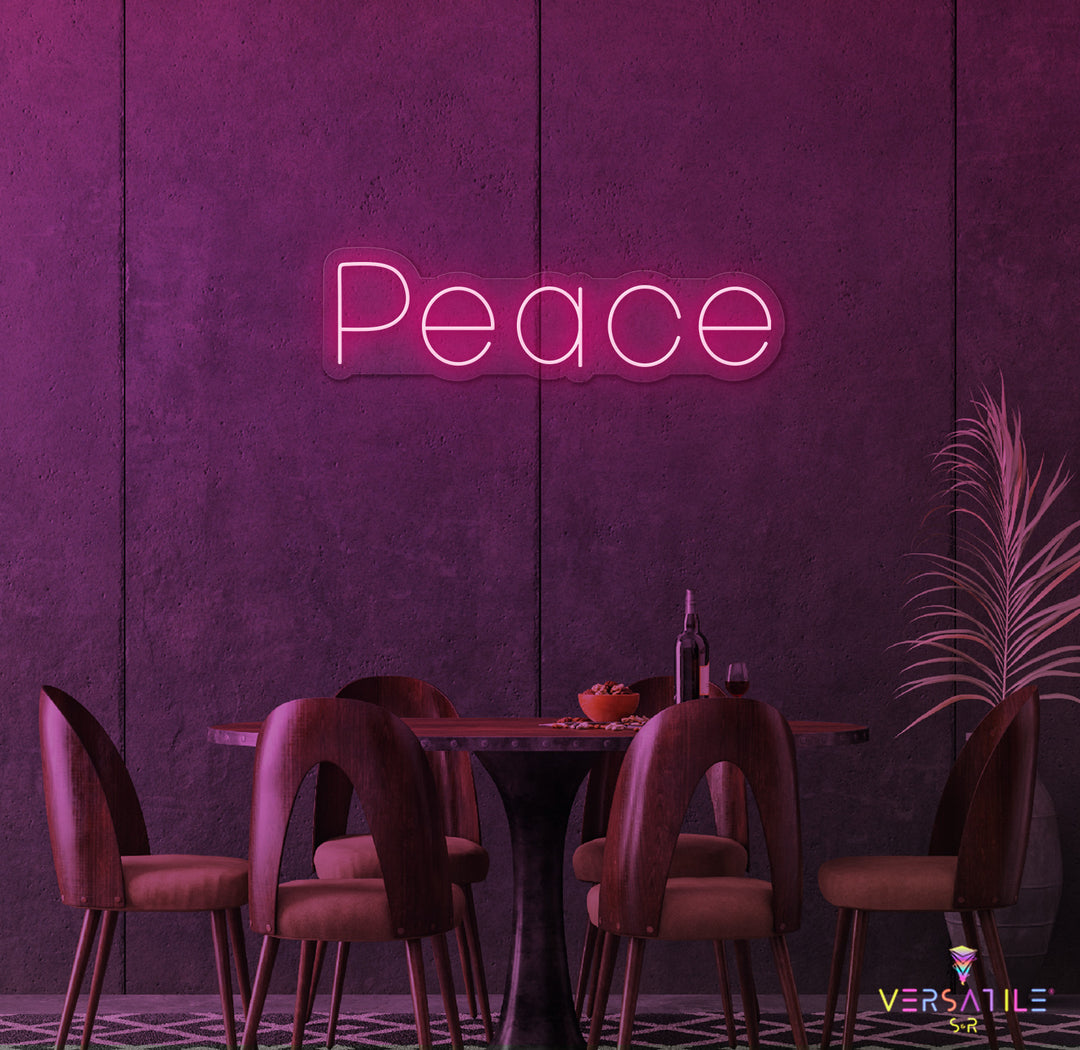 Peace Neon Sign