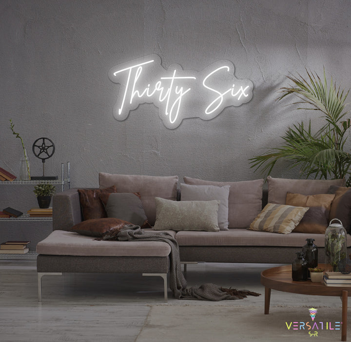 Thirty Six Birthday Neon Sign