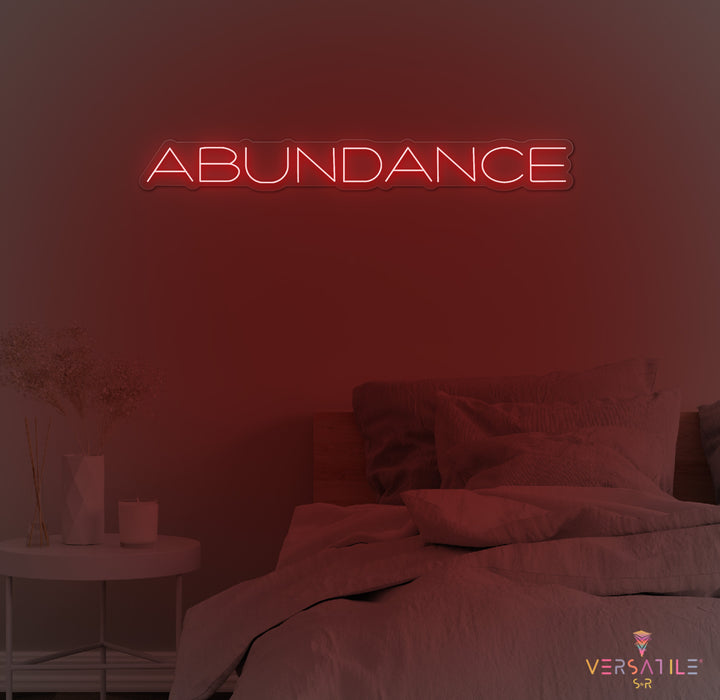 Abundance Neon Sign