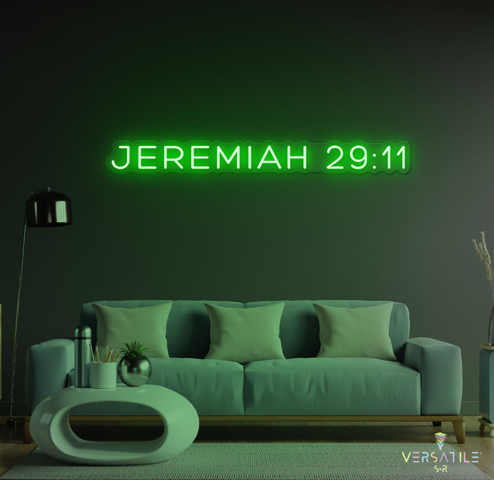 JEREMIAH 29:11 Neon Sign