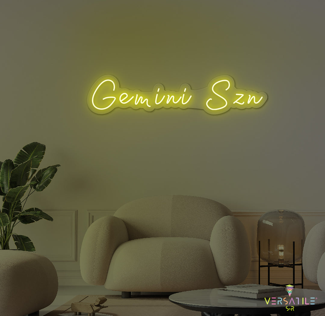 Gemini SZN Neon Sign