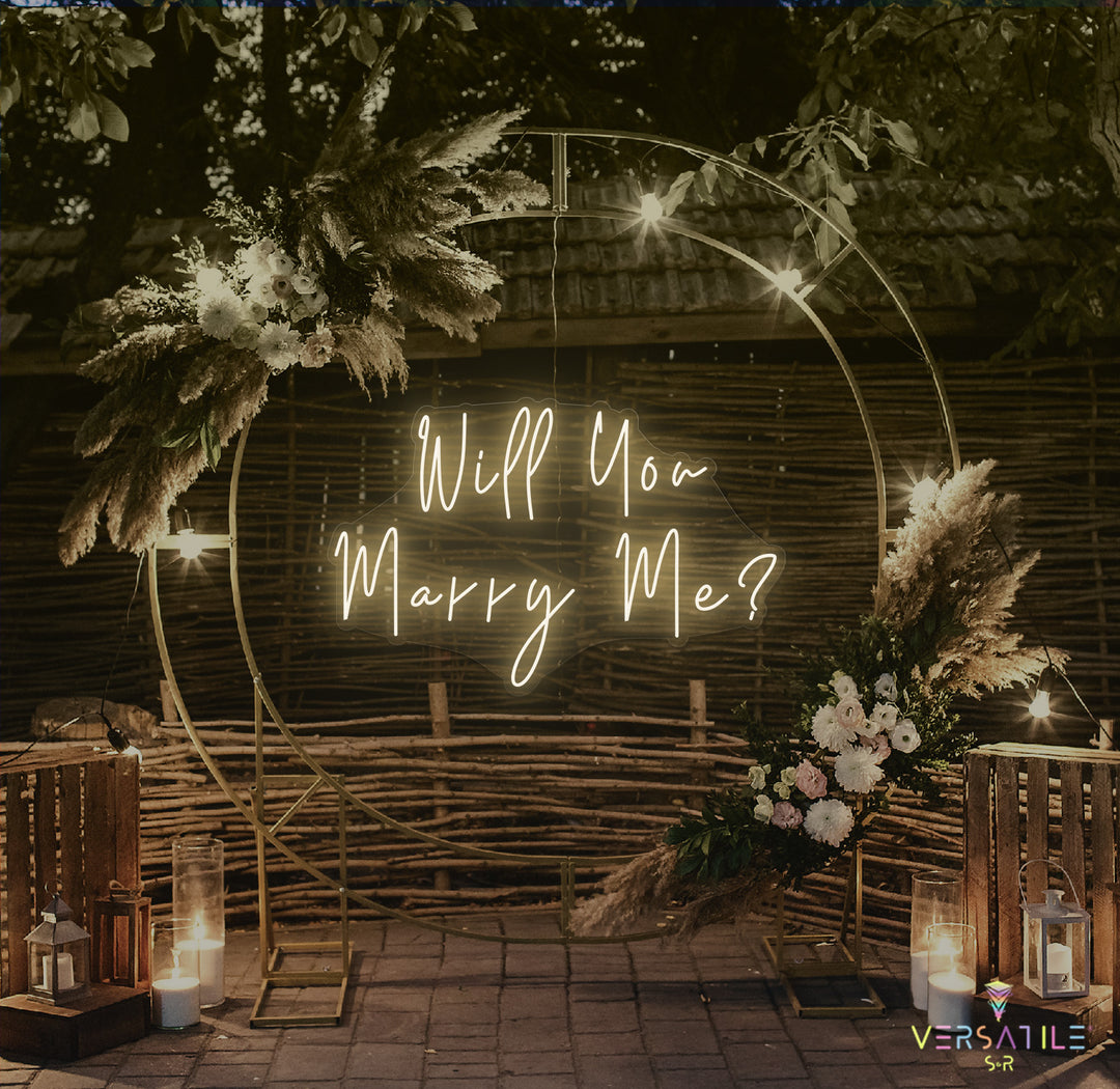 Will You Marry Me? Neon Sign