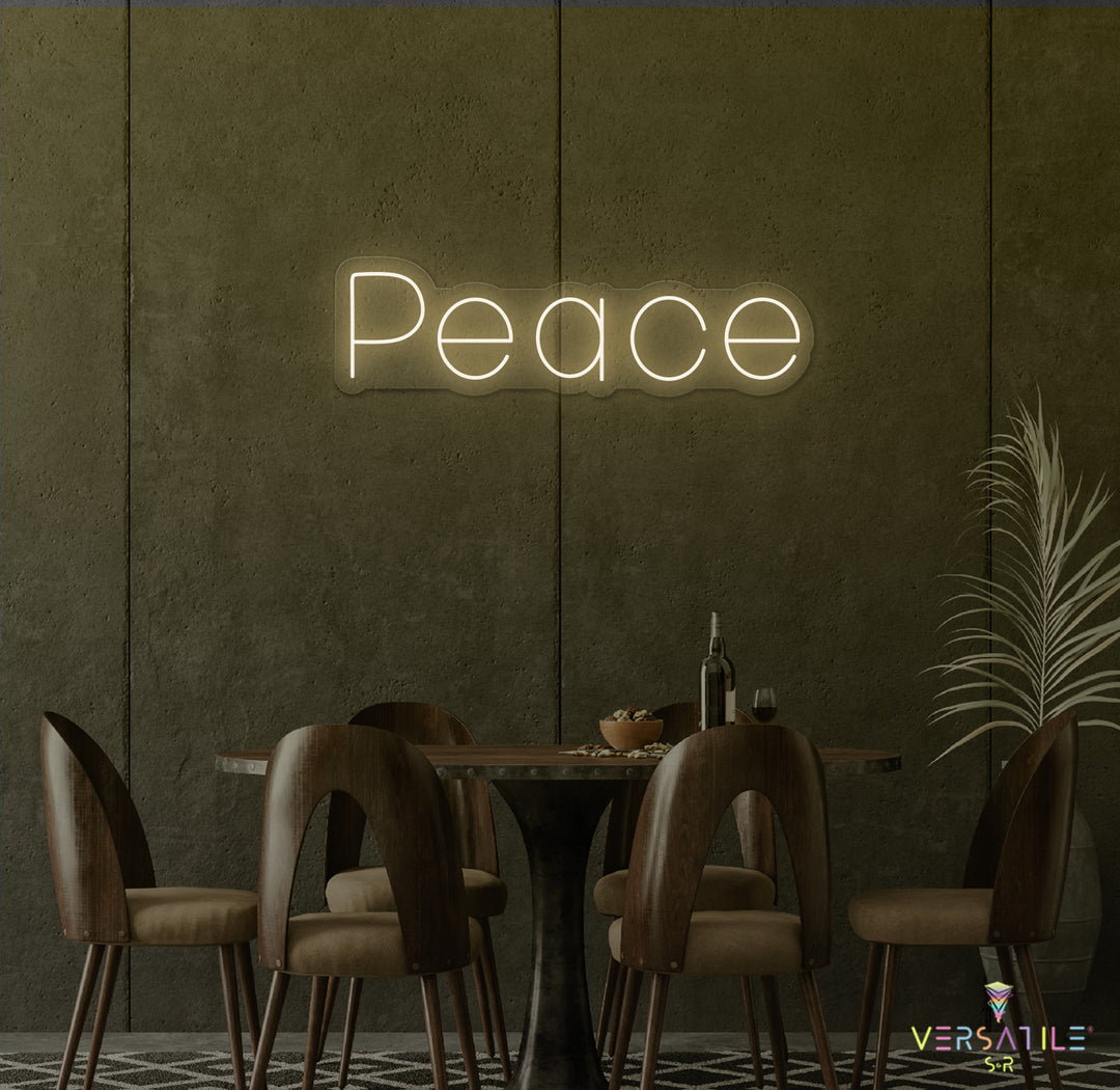 Peace Neon Sign