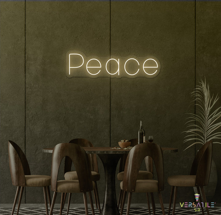 Peace Neon Sign