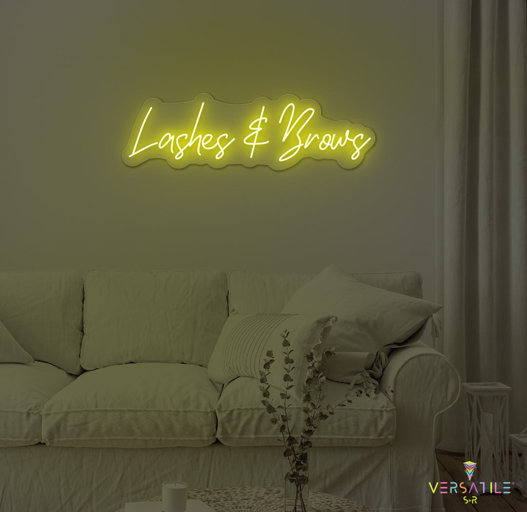 Lashes & Brows Neon Sign