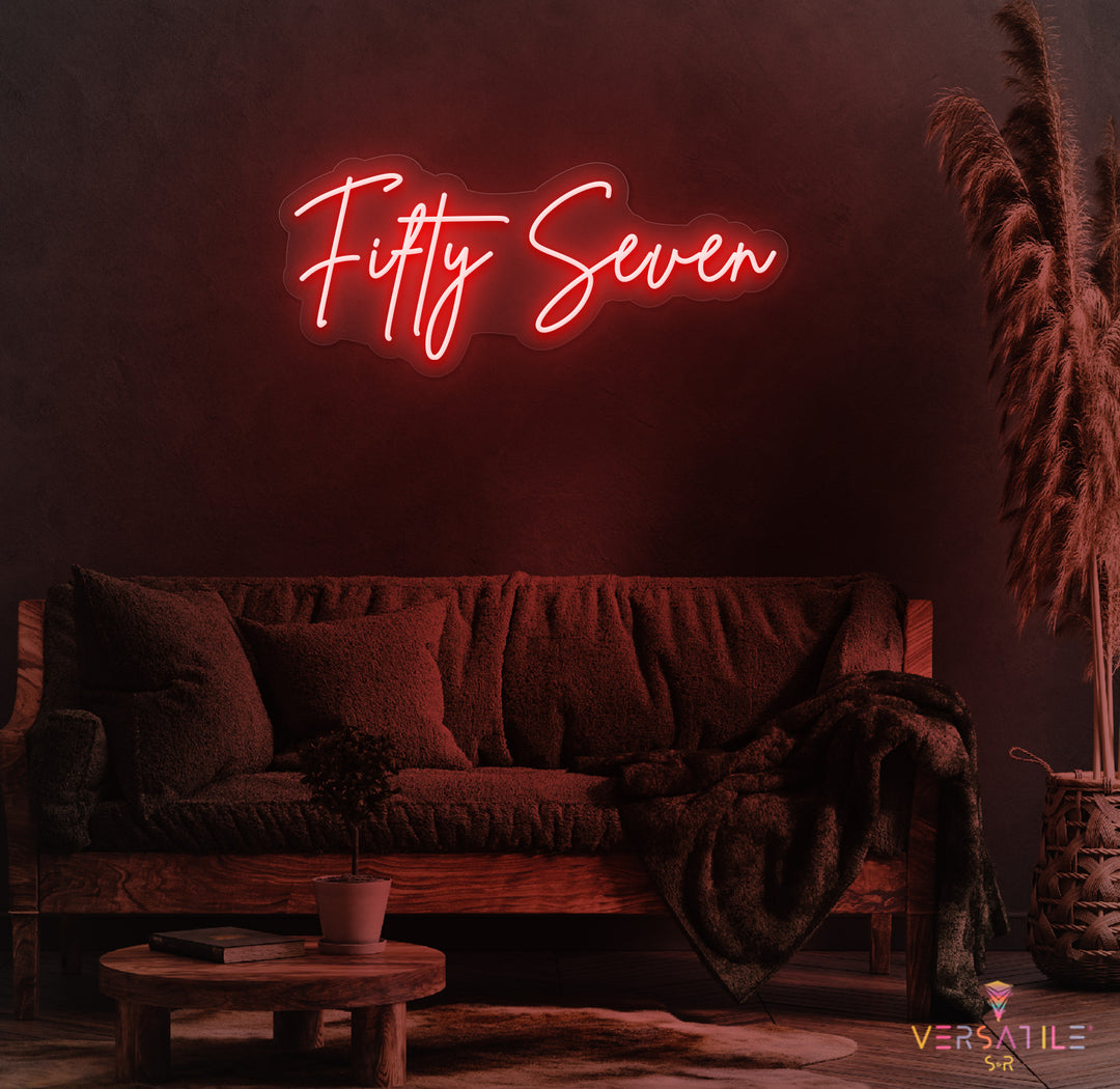 Fifty Seven Birthday Neon Sign