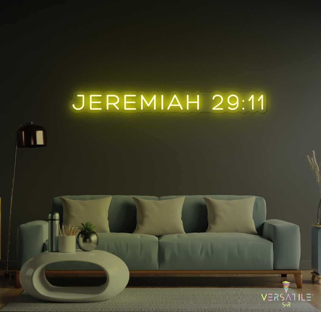 JEREMIAH 29:11 Neon Sign