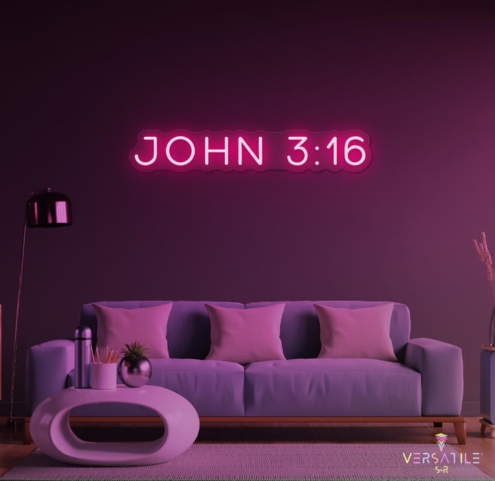 John 3:16 Neon Sign