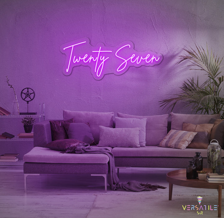 Twenty Seven Birthday Neon Sign