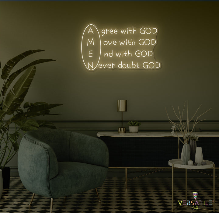 Amen Neon Sign