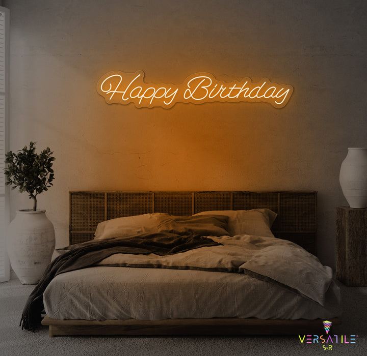 Happy Birthday Neon Sign