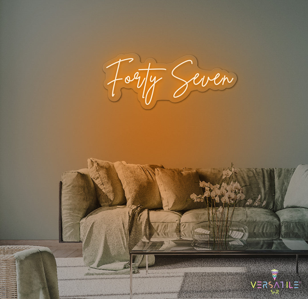 Forty Seven Birthday Neon Sign