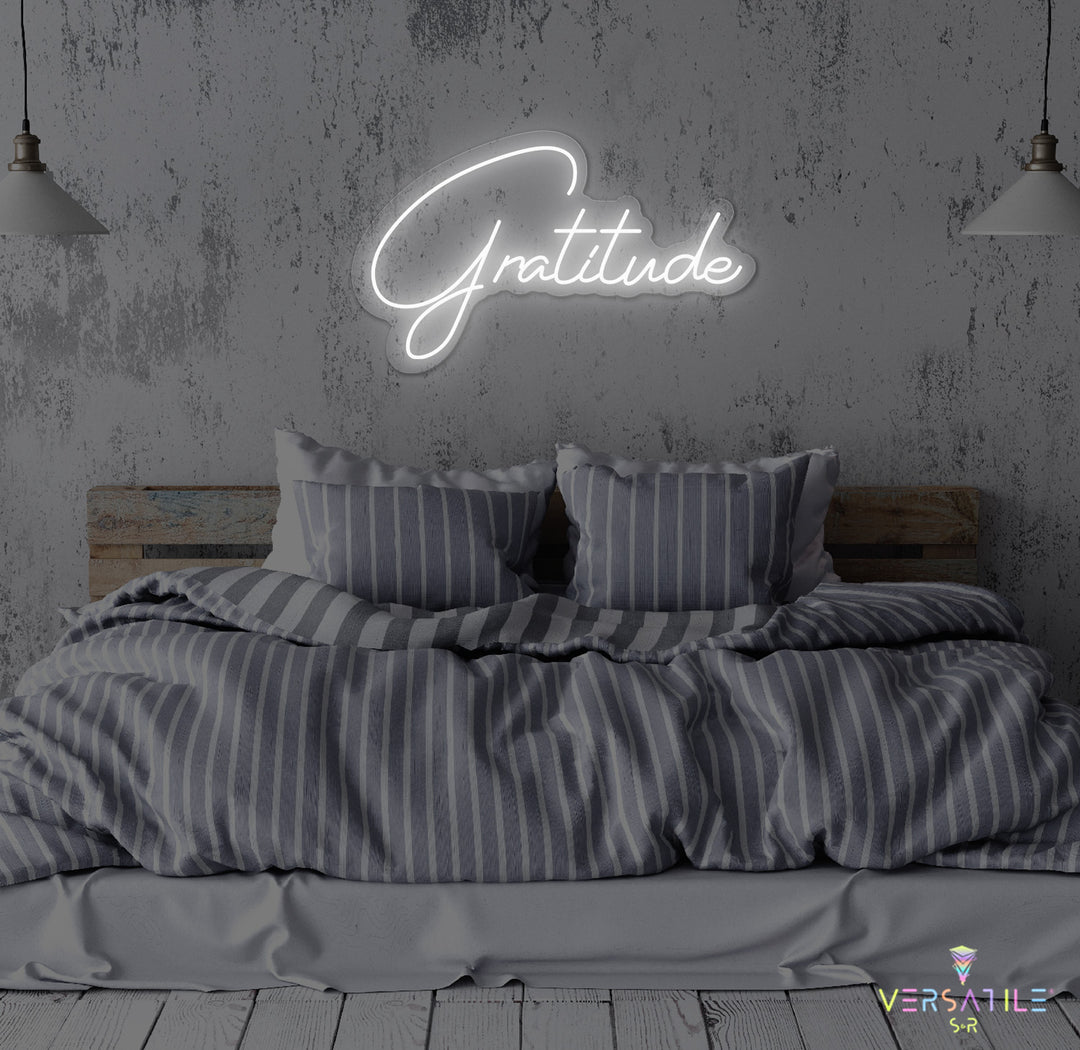 Gratitude Neon Sign