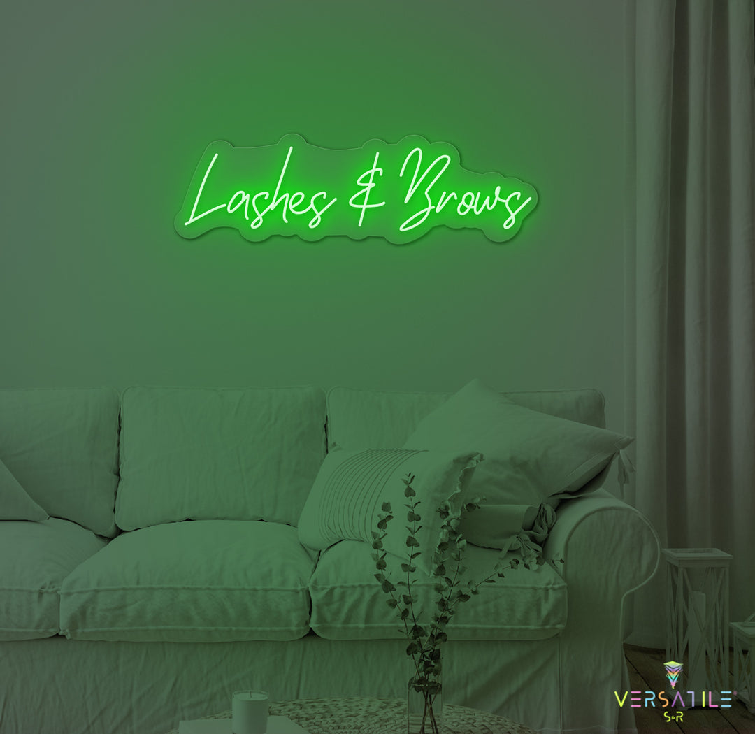 Lashes & Brows Neon Sign