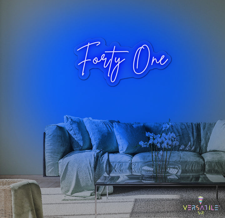 Forty One Birthday Neon Sign