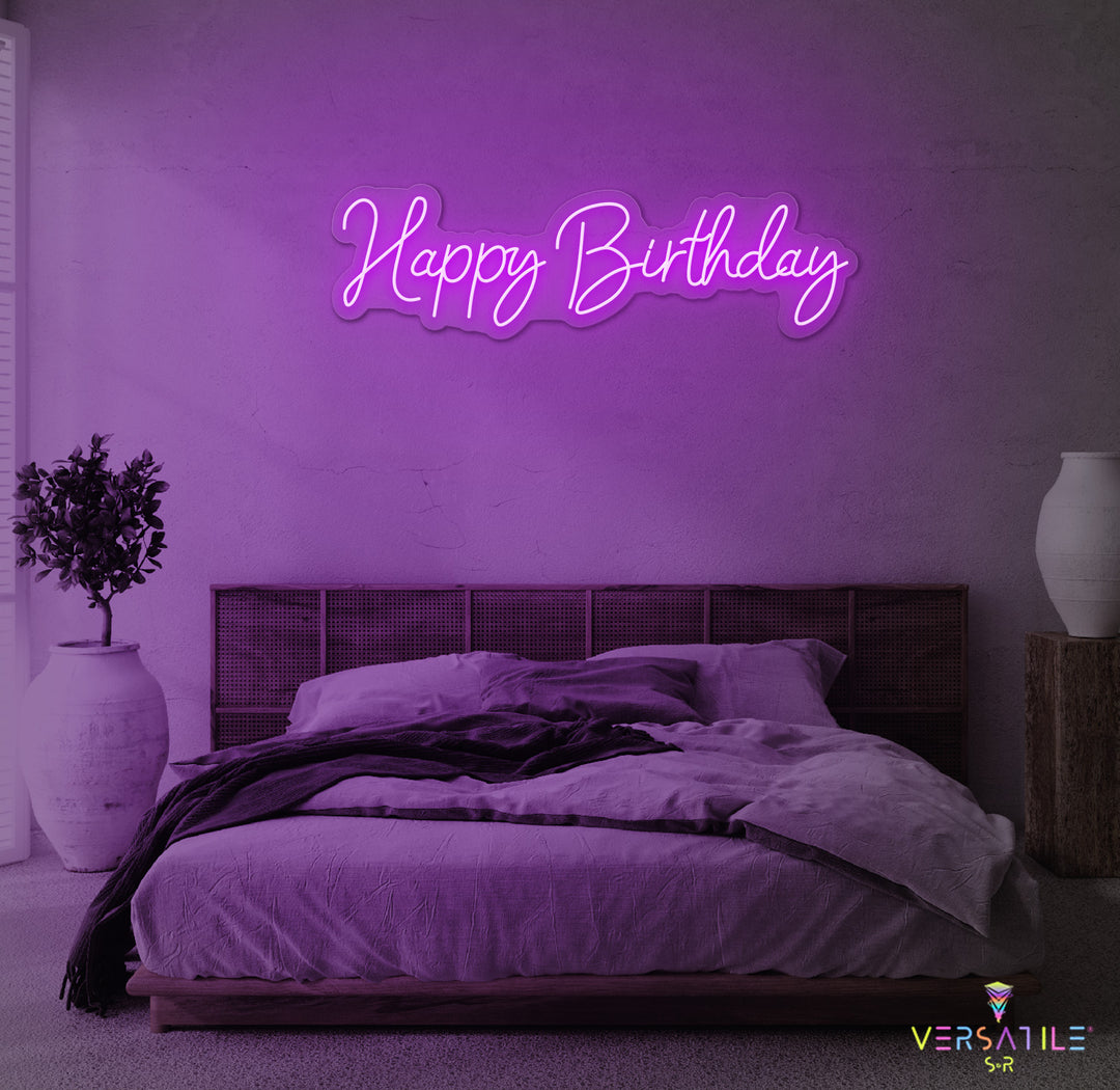 Happy Birthday Neon Sign