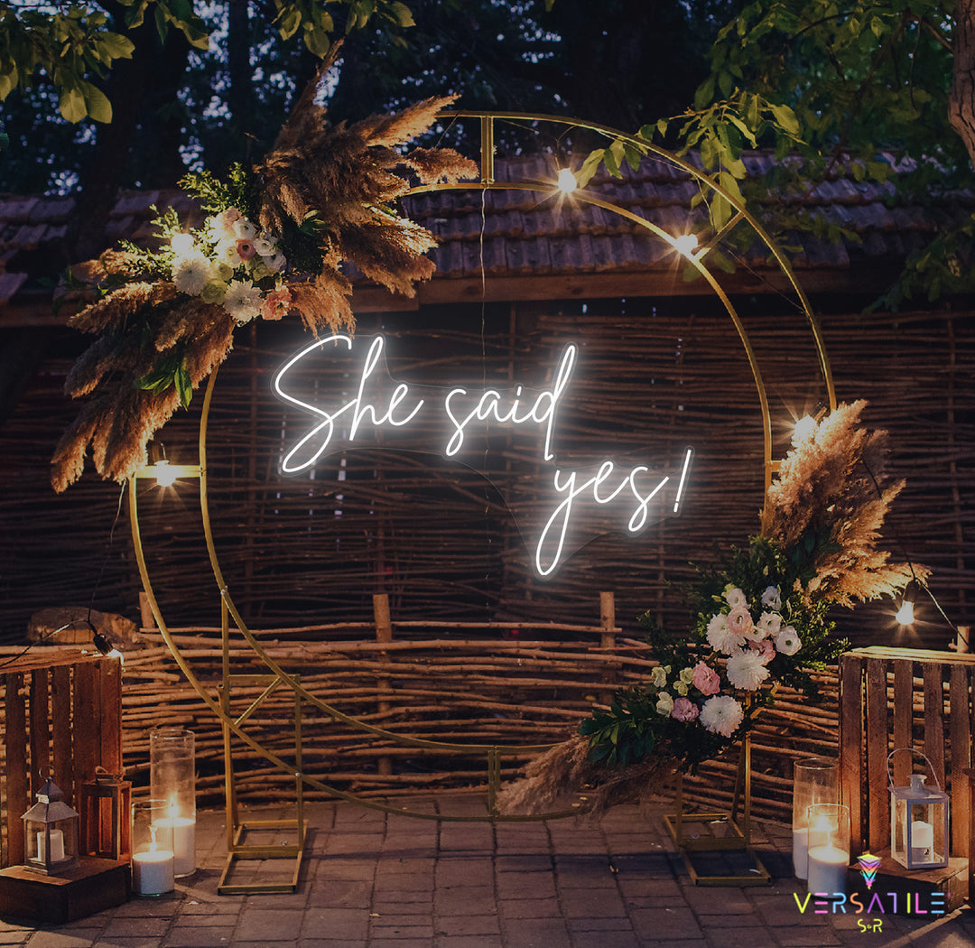 She said Yes Neon Sign