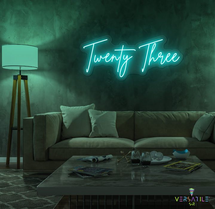 Twenty Three Birthday Neon Sign