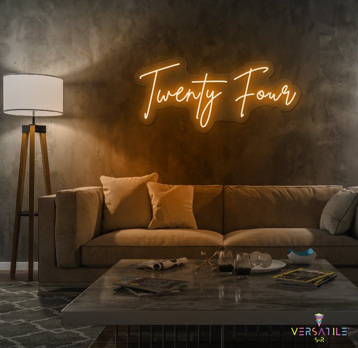 Twenty Four Birthday Neon Sign