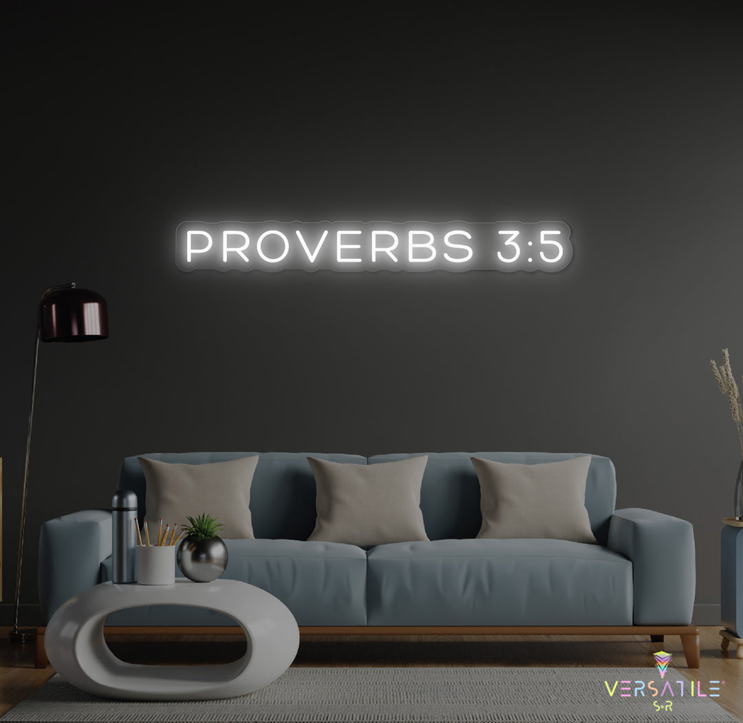 Proverbs 3:5 Neon Sign