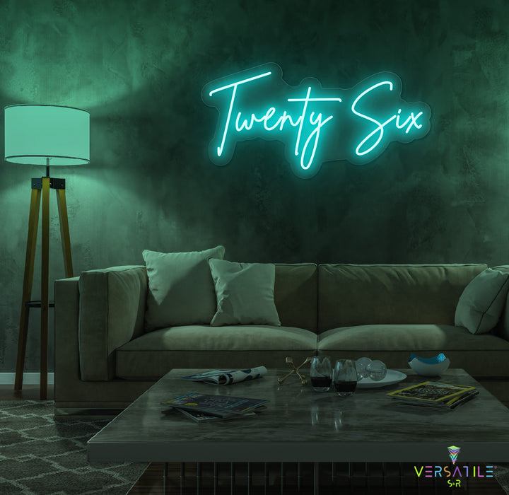 Twenty Six Birthday Neon Sign