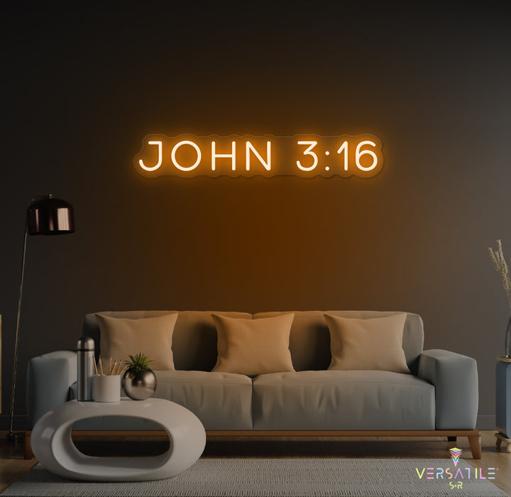John 3:16 Neon Sign