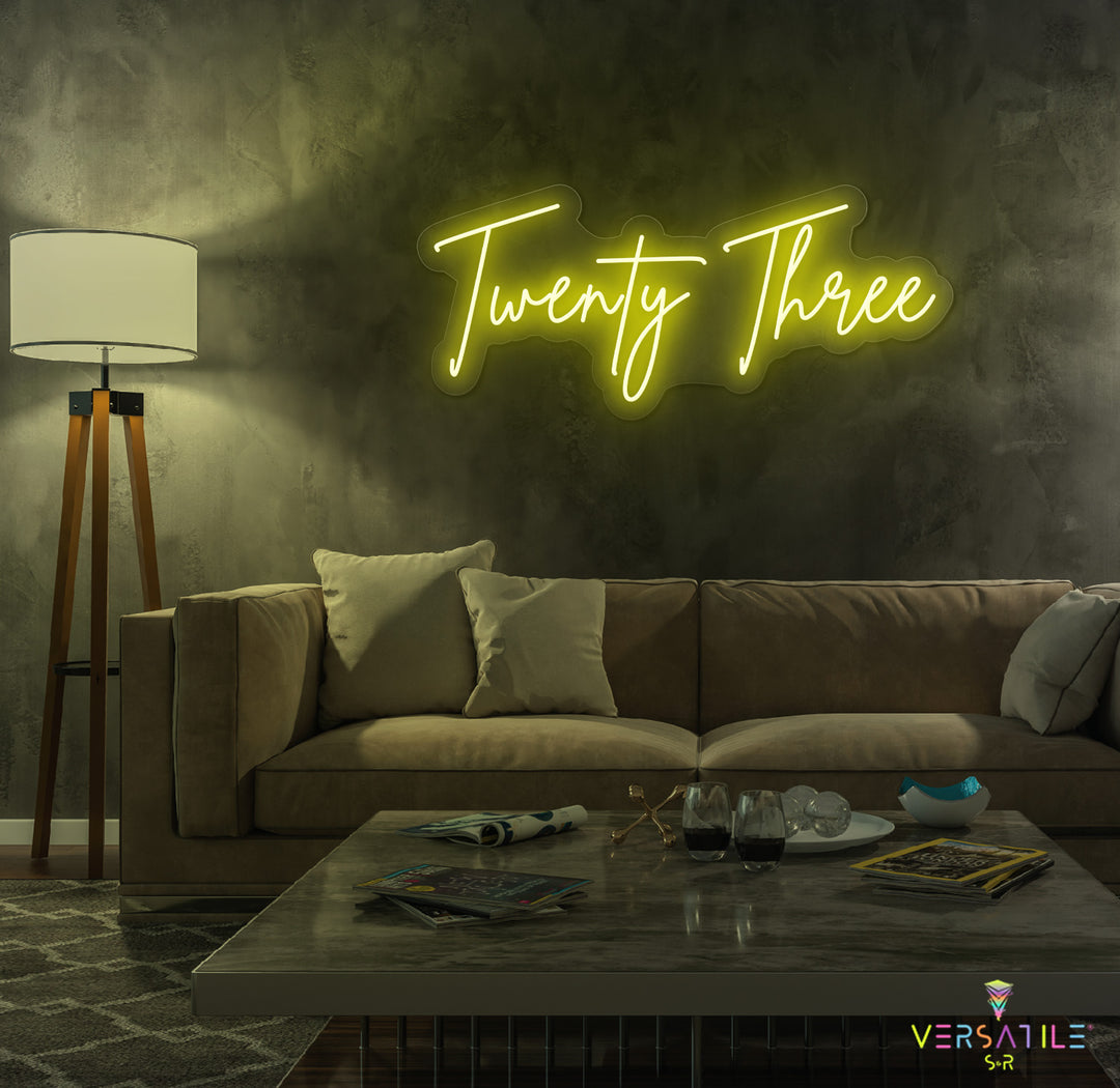Twenty Three Birthday Neon Sign