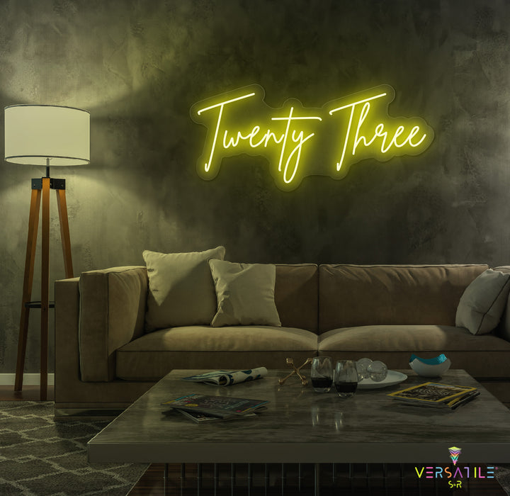 Twenty Three Birthday Neon Sign