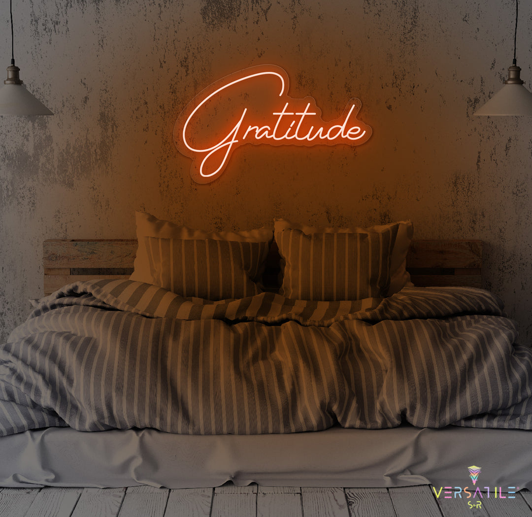 Gratitude Neon Sign