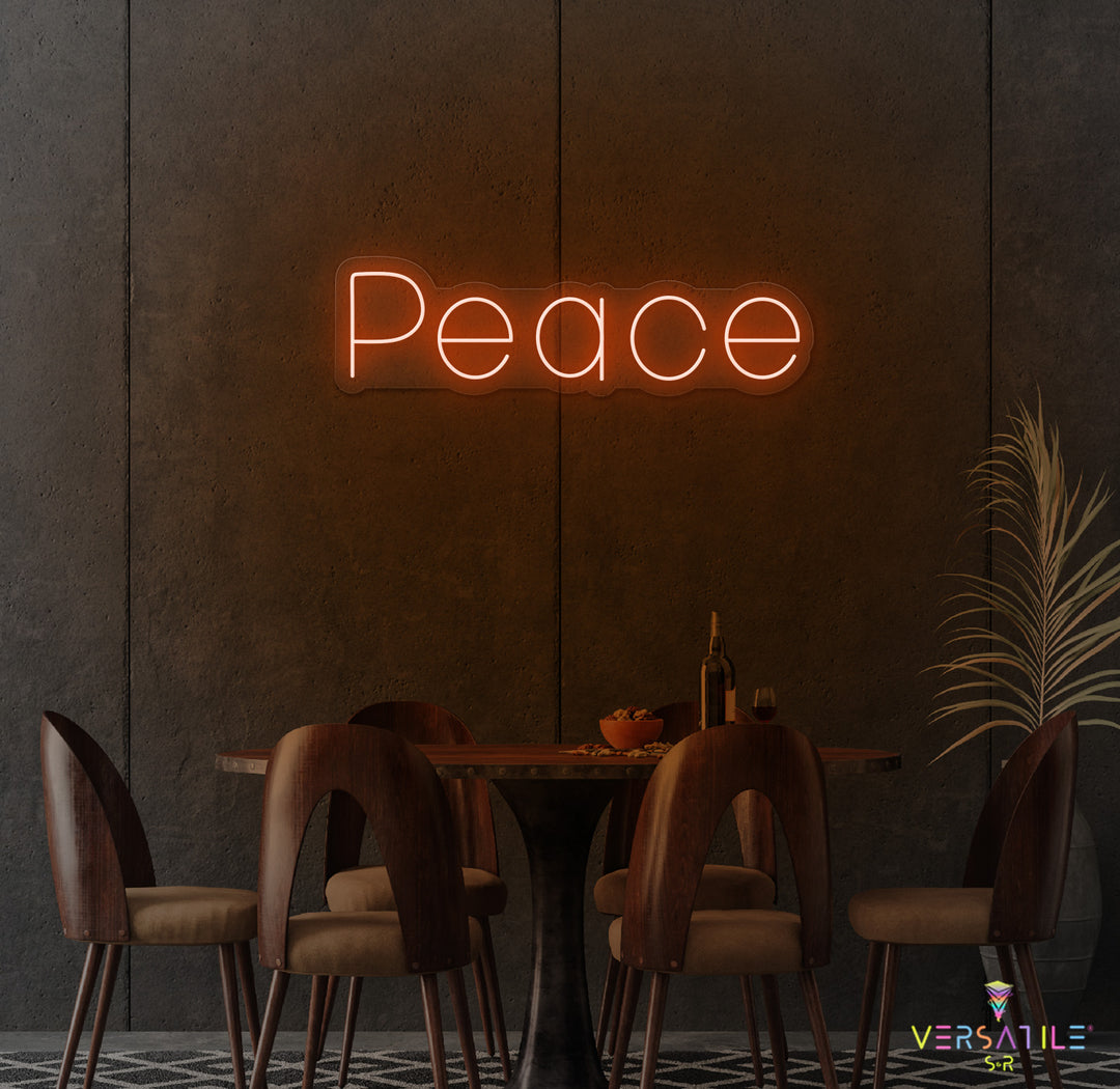 Peace Neon Sign