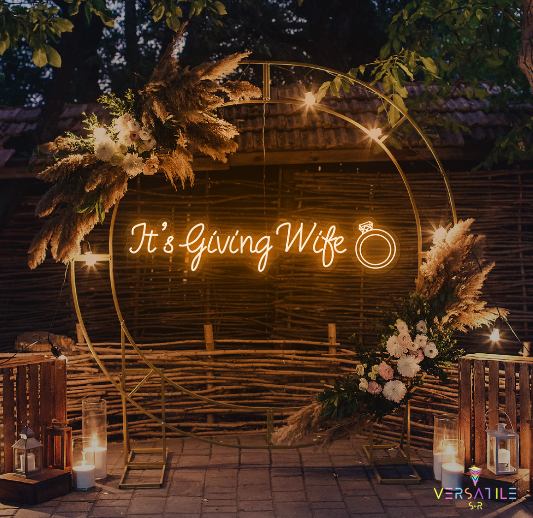 It's Giving Wife Neon Sign