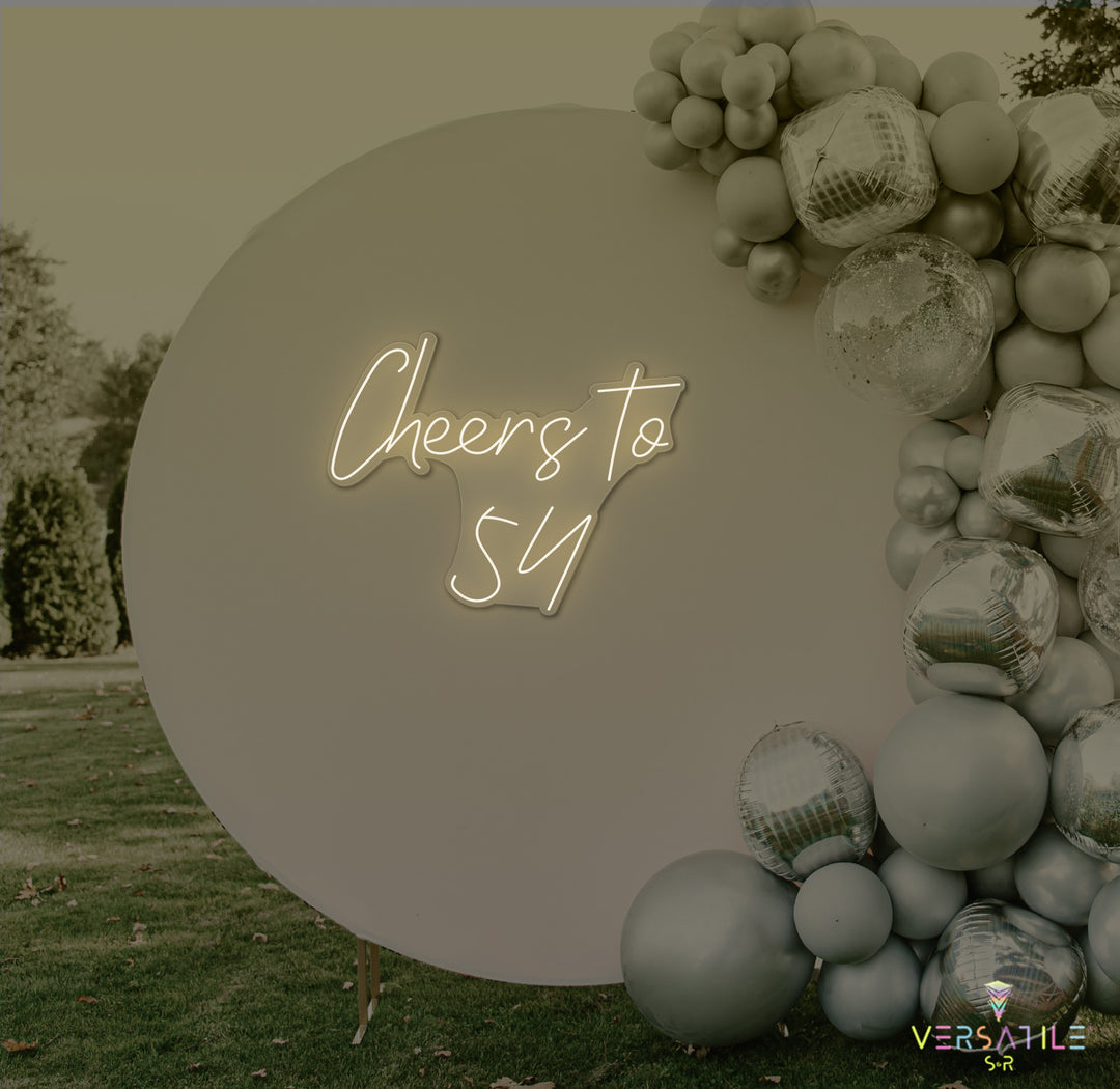 Cheers to 54 Neon Sign