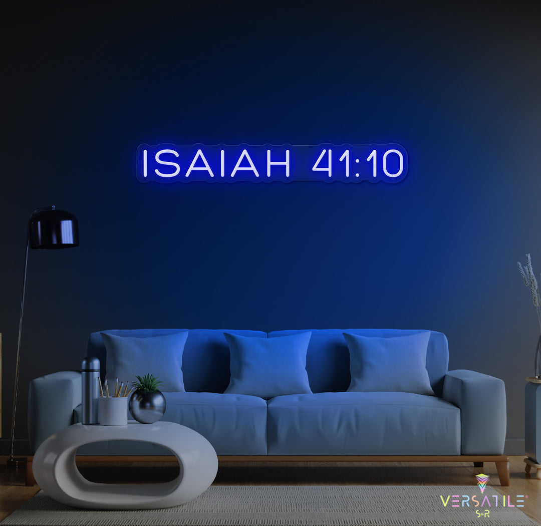 Isaiah 41:10 Neon Sign